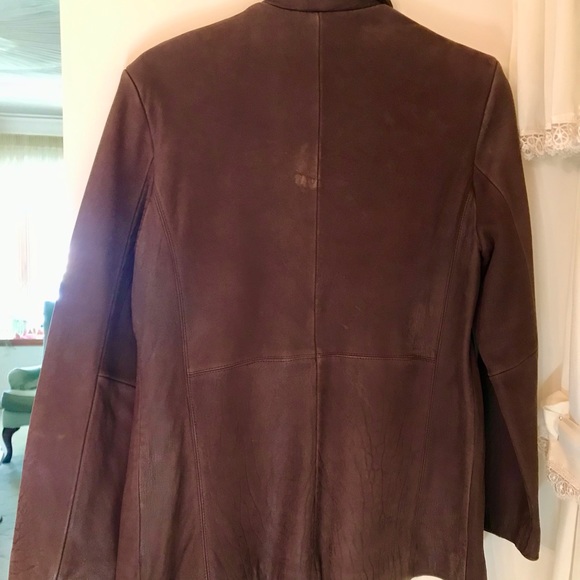 Brown Leather Jacket. - Picture 5 of 5